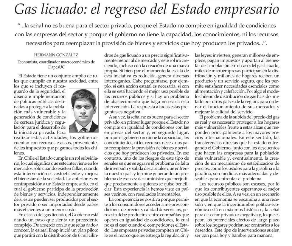 Gas licuado: el regreso del Estado empresario