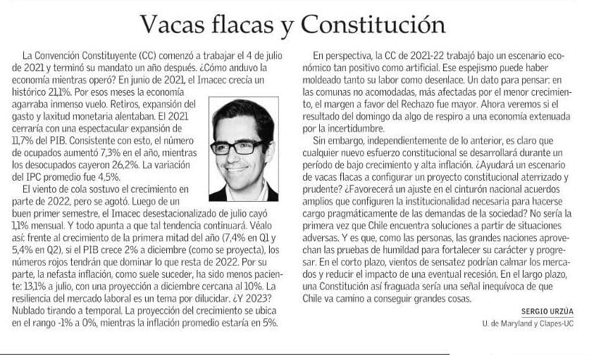 Vacas flacas y Constitución