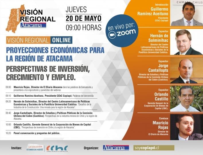 Proyecciones Económicas para la Región de Atacama, perspectivas de inversión, crecimiento y empleo