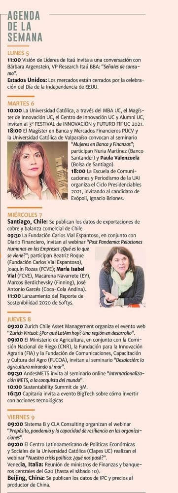 Agenda de la semana