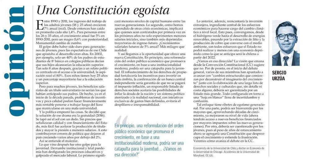 Una Constitución egoísta