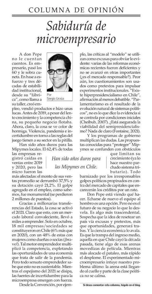 Sabiduría de microempresario