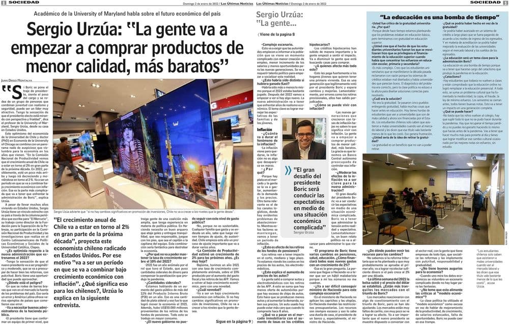 Sergio Urzúa: “La gente va a empezar a comprar productos de menor calidad, más baratos”
