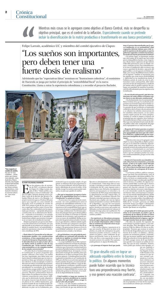 “Los sueños son importantes, pero deben tener una fuerte dosis de realismo”
