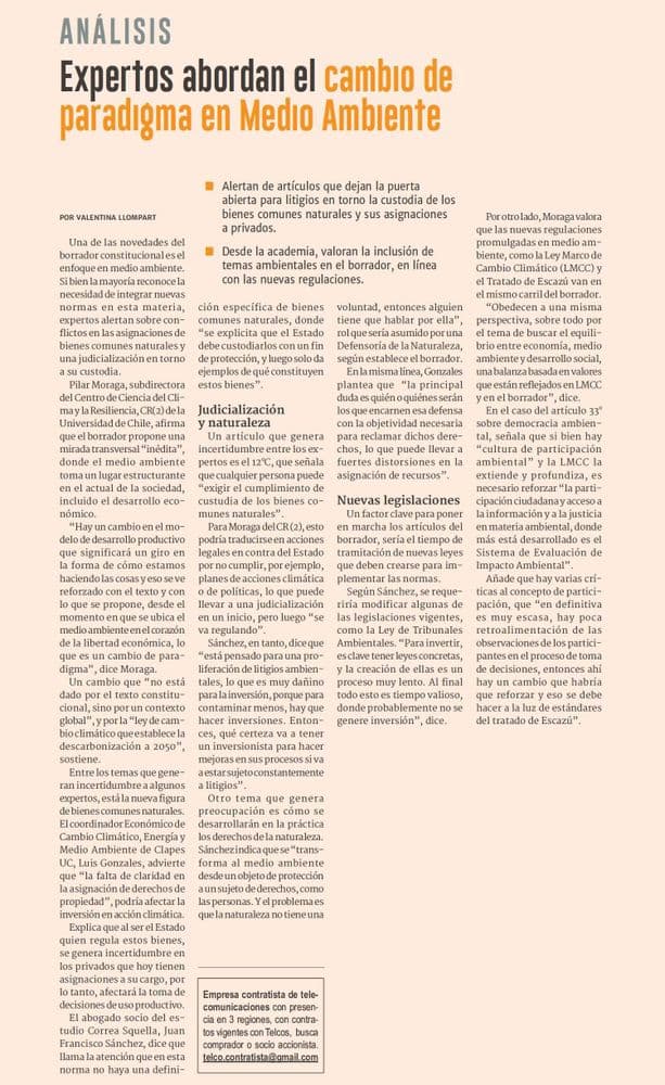 Expertos abordan el cambio de paradigma en Medio Ambiente