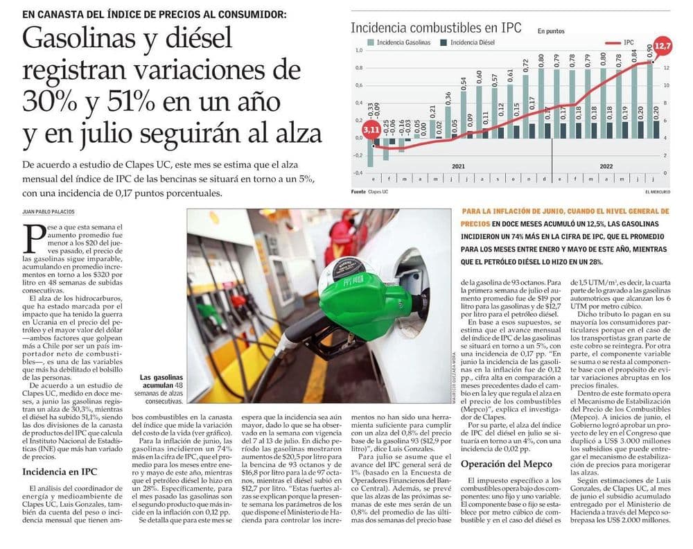 Gasolinas y diésel registran variaciones de 30% y 51% en un año y en julio seguirán al alza