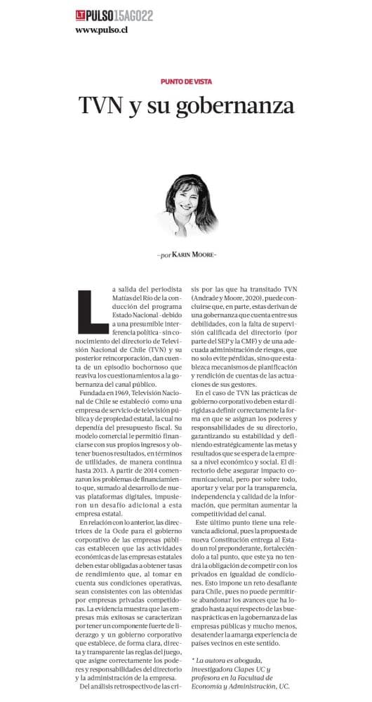  TVN y su gobernanza