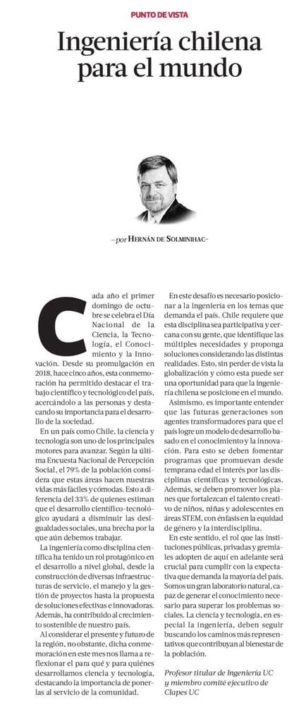 Ingeniería chilena para el mundo