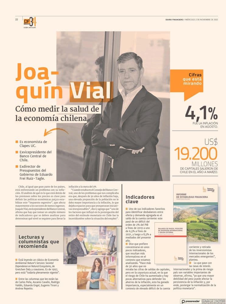 Joaquín Vial: Cómo medir la salud de la economía chilena