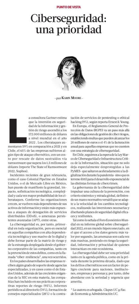 Ciberseguridad: una prioridad