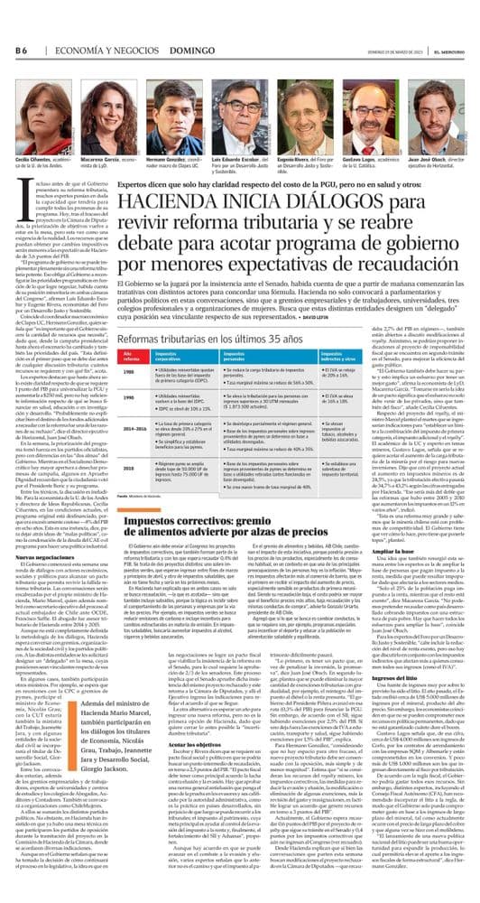Hacienda inicia diálogos para revivir reforma tributaria y se reabre debate para acotar programa de gobierno por menores expectativas de recaudación