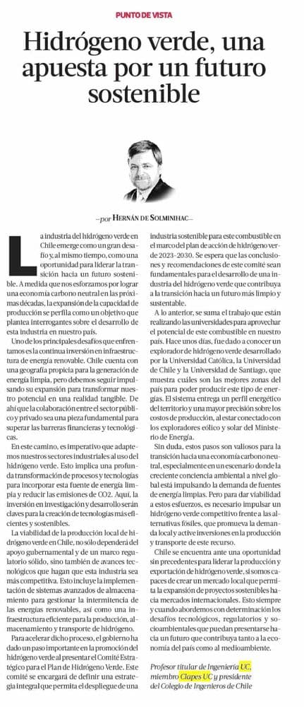Hidrógeno verde, una apuesta por un futuro sostenible
