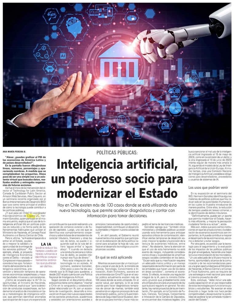 Inteligencia artificial, un poderoso socio para modernizar el Estado