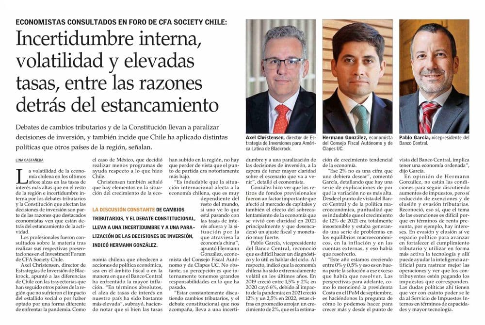 Incertidumbre interna, volatilidad y elevadas tasas, entre las razones detrás del estancamiento