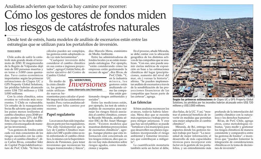 Cómo los gestores de fondos miden los riesgos de catástrofes naturales