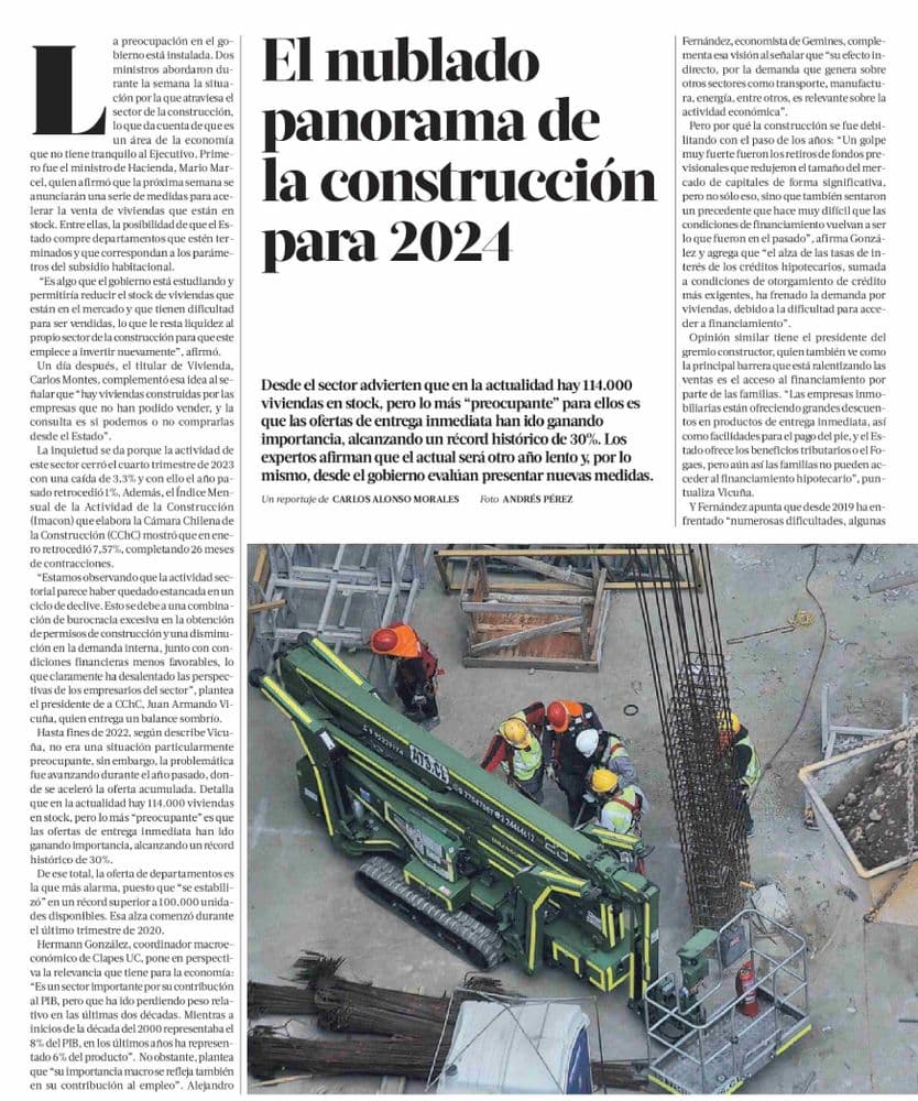 El nublado panorama de la construcción para 2024