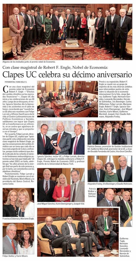 Clapes UC celebra su décimo aniversario