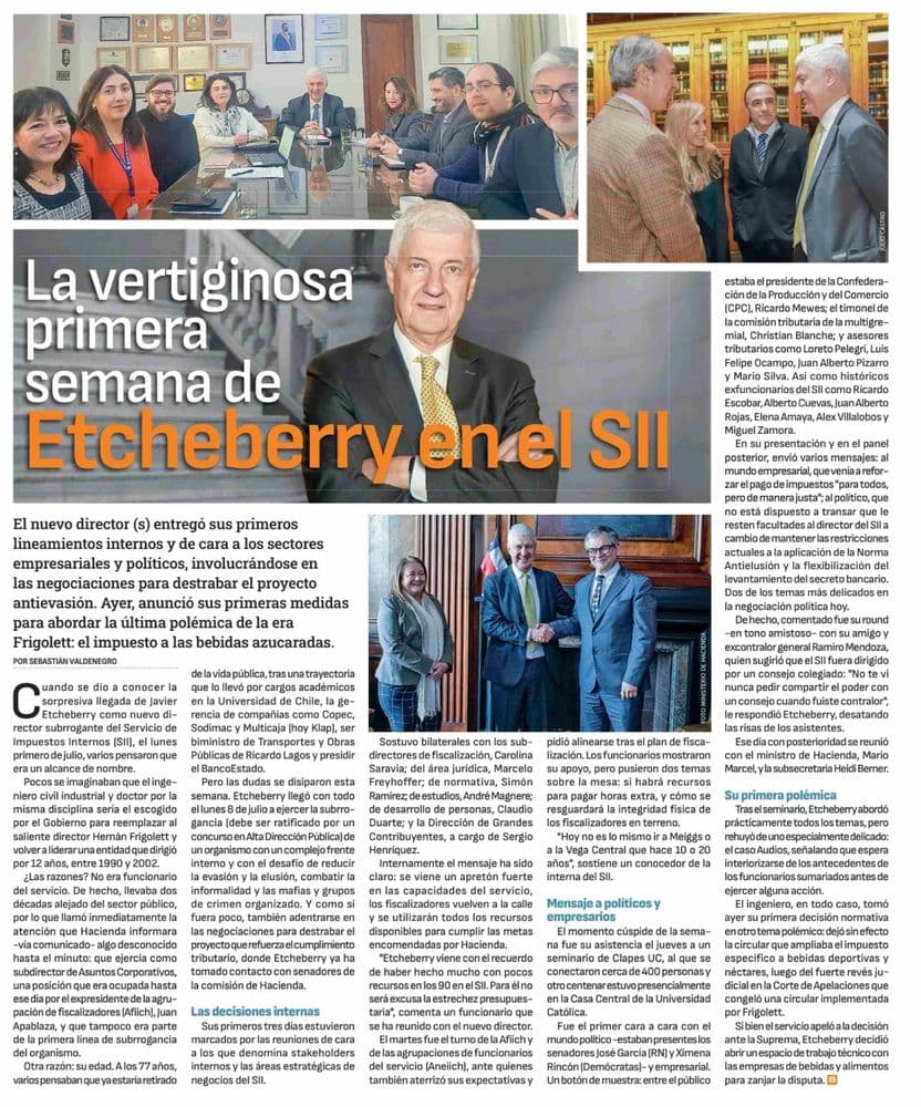 La vertiginosa primera semana de Etcheberry en el SII