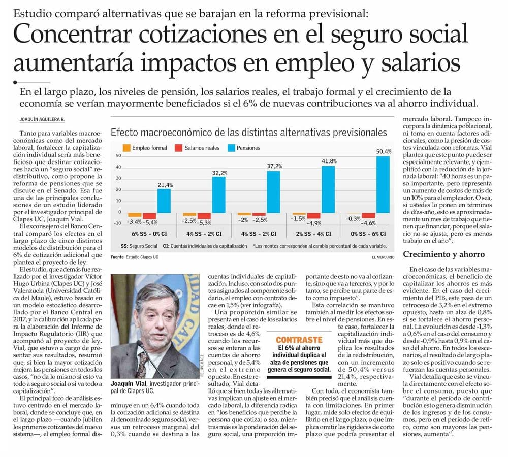 Concentrar cotizaciones en el seguro social aumentaría impactos en empleo y salarios