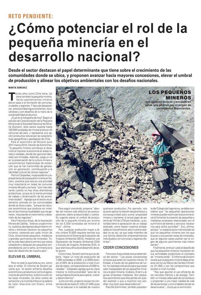 ¿Cómo potenciar el rol de la pequeña minería en el desarrollo nacional?