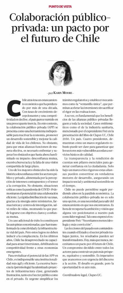 Colaboración público-privada: un pacto por el futuro de Chile
