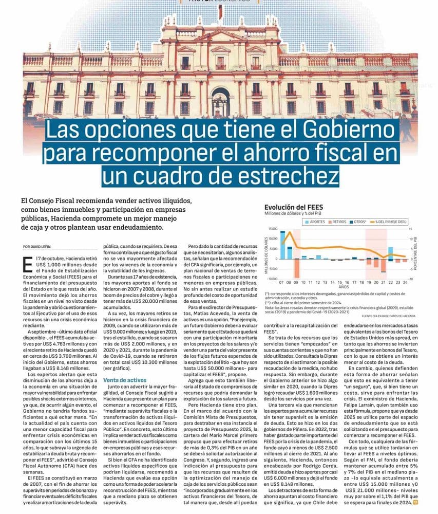 Las opciones que tiene el gobierno para recomponer el ahorro fiscal en un cuadro de estrechez