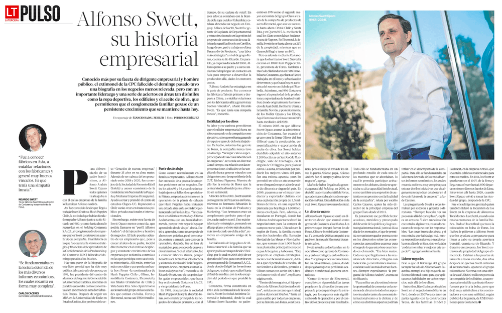 Alfonso Swett, su historia empresarial