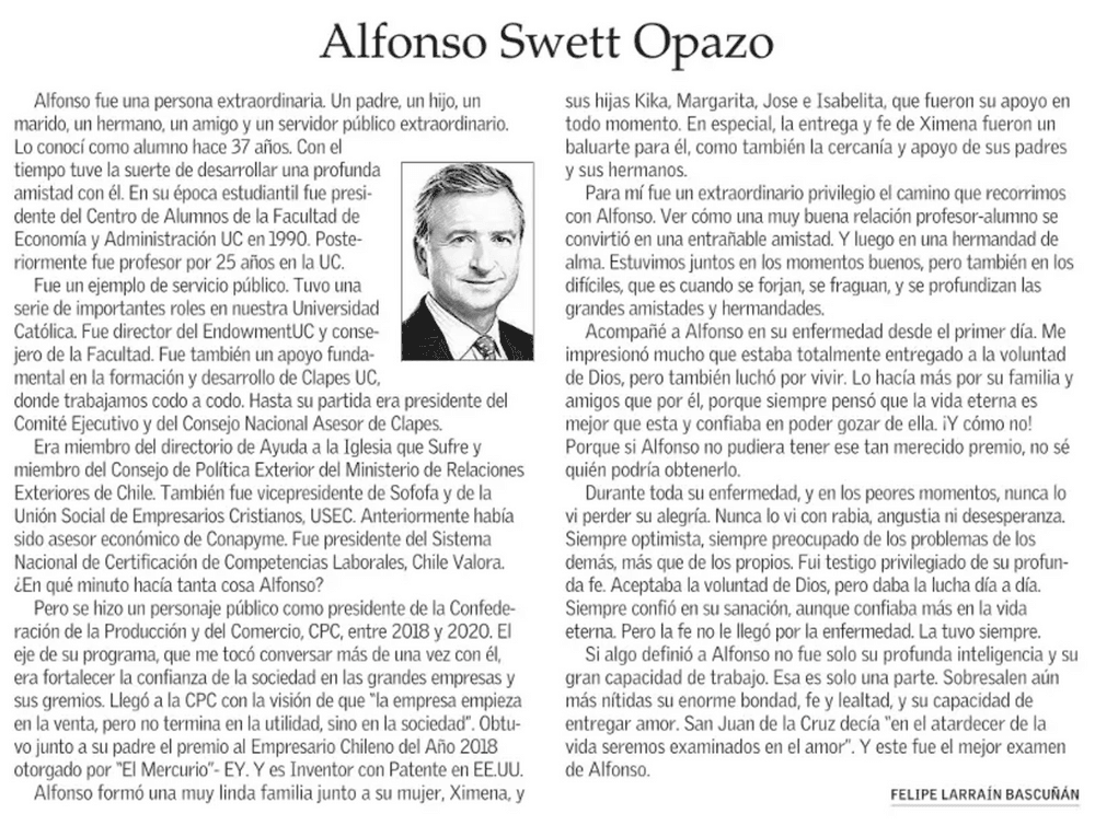 Alfonso Swett Opazo