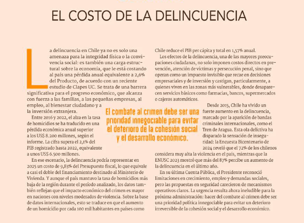 El Costo de la Delincuencia