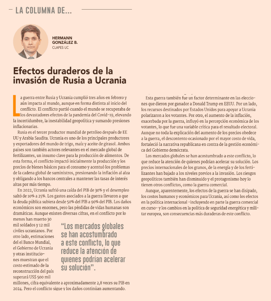 Efectos duraderos de la invasión de Rusia a Ucrania 