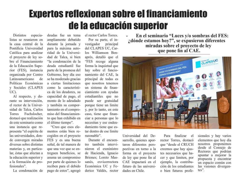 Expertos reflexionan sobre el financiamiento de la educación superior