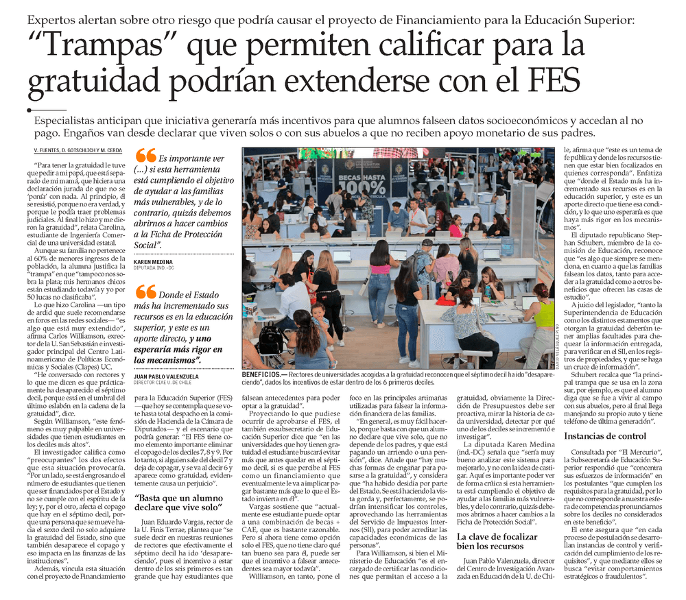 “Trampas” que permiten calificar para la gratuidad podrían extenderse con el FES 
