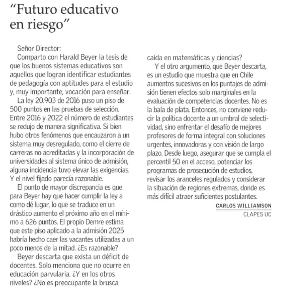 Futuro educativo en riesgo
