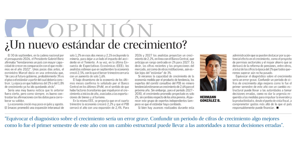 ¿Un nuevo estándar de crecimiento?