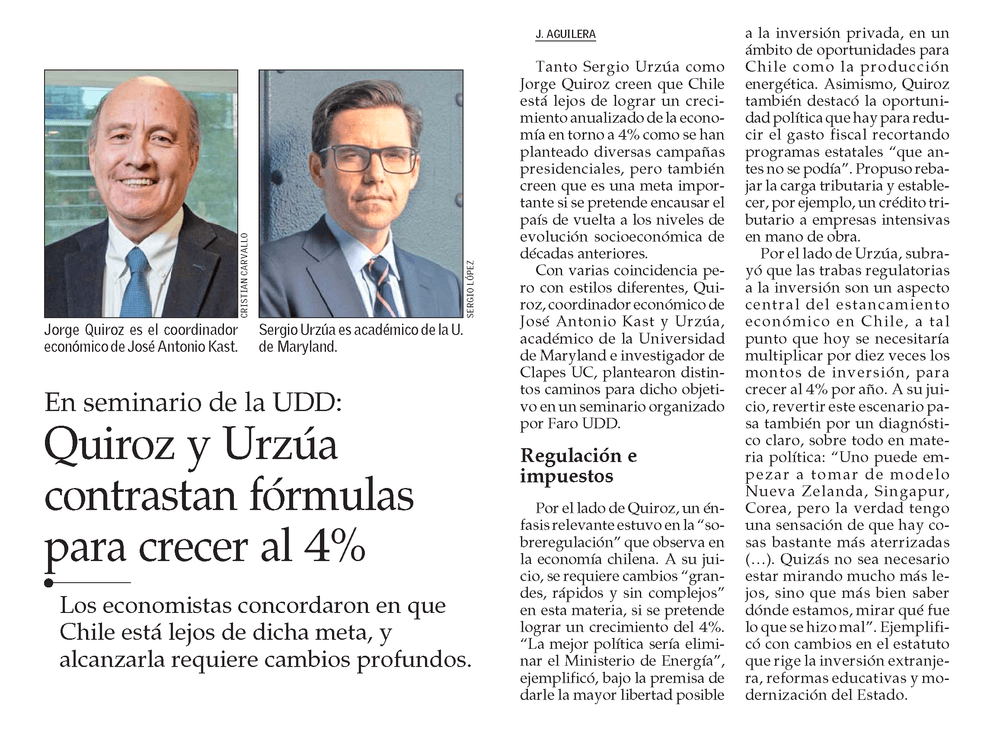 Los economistas concordaron en que Chile está lejos de dicha meta, y alcanzarla requiere cambios profundos