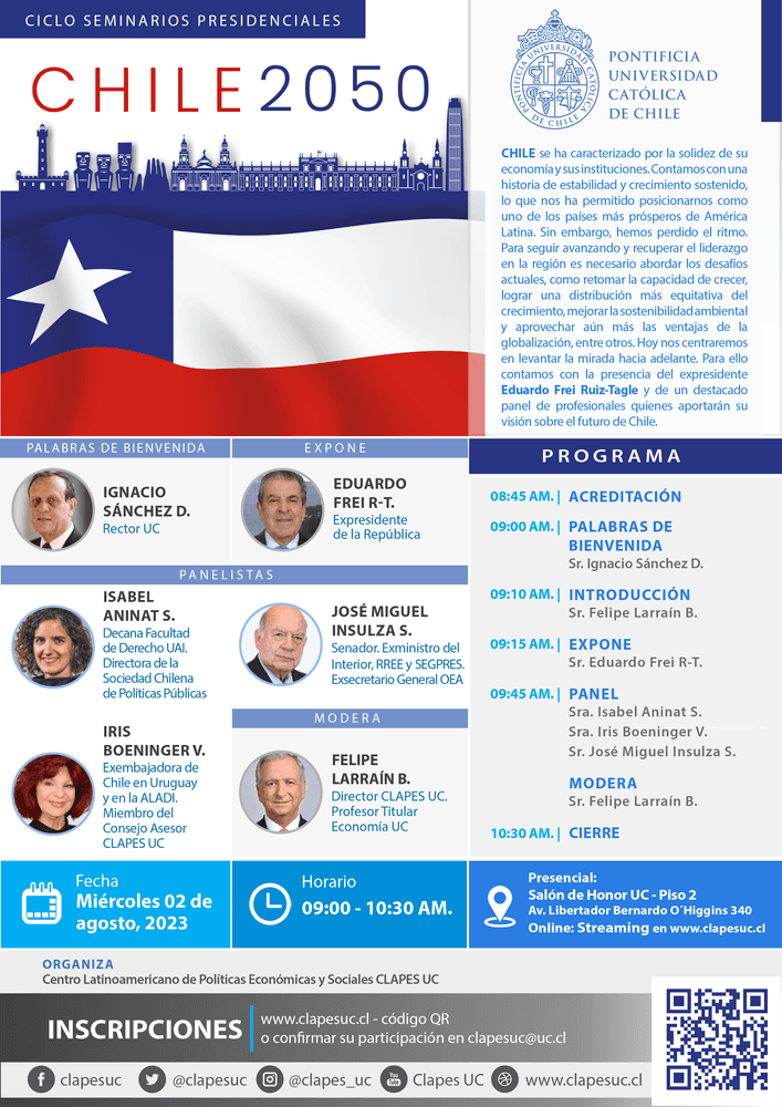 CICLO SEMINARIOS PRESIDENCIALES CLAPES UC: Chile 2050