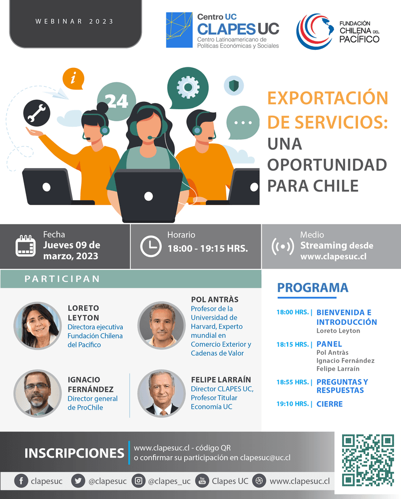 Webinar: Exportación de Servicios: Una Oportunidad para Chile
