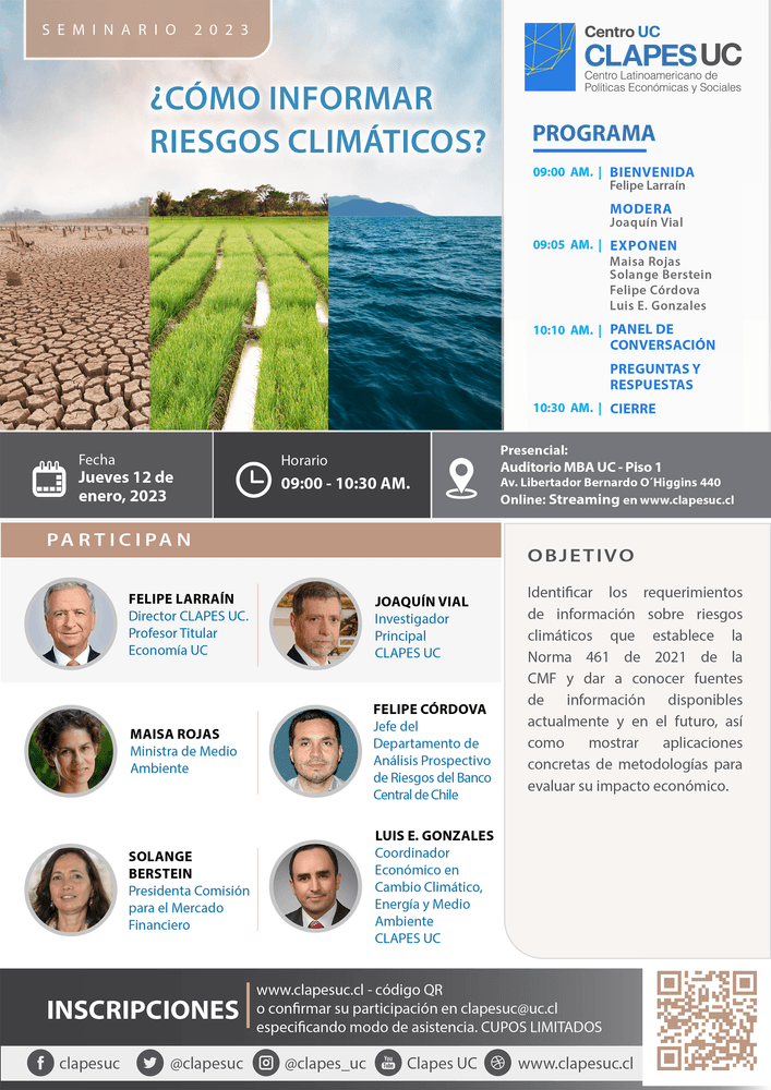 Seminario CLAPES UC: ¿Cómo informar riesgos climáticos?
