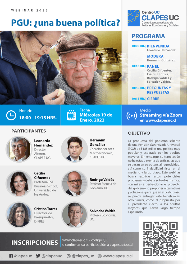 Webinar CLAPES UC: "PGU: ¿una buena política?"