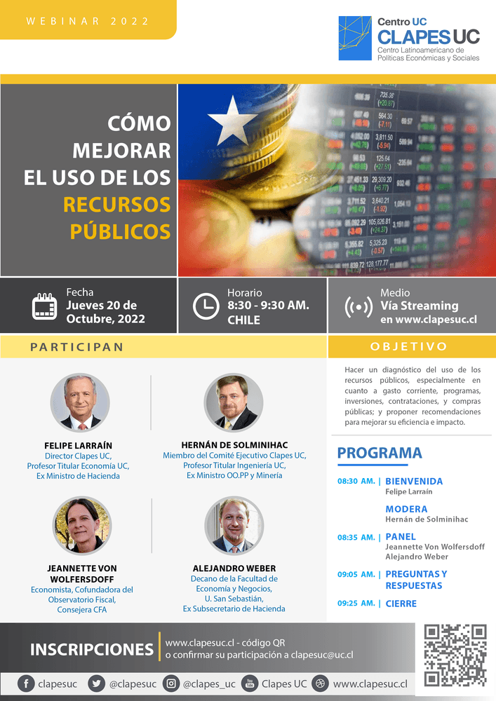Webinar CLAPES UC: Cómo mejorar el uso de los recursos públicos