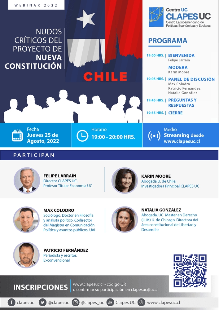 Webinar CLAPES UC: Nudos críticos del proyecto de nueva Constitución