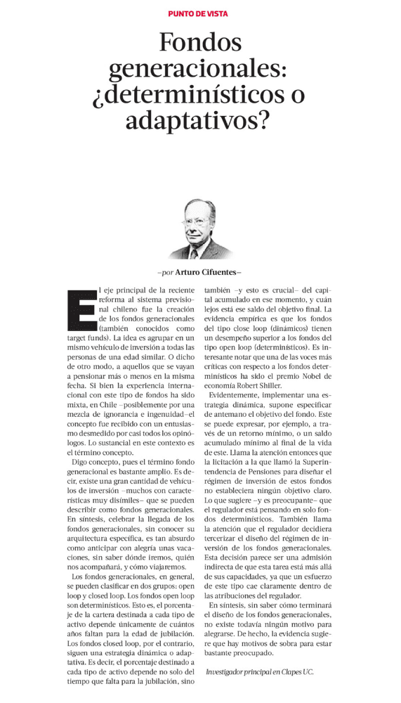Fondos generacionales: ¿determinísticos o adaptativos?