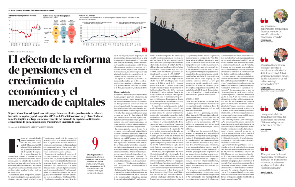 El efecto de la reforma de pensiones en el crecimiento económico y el mercado de capitales 