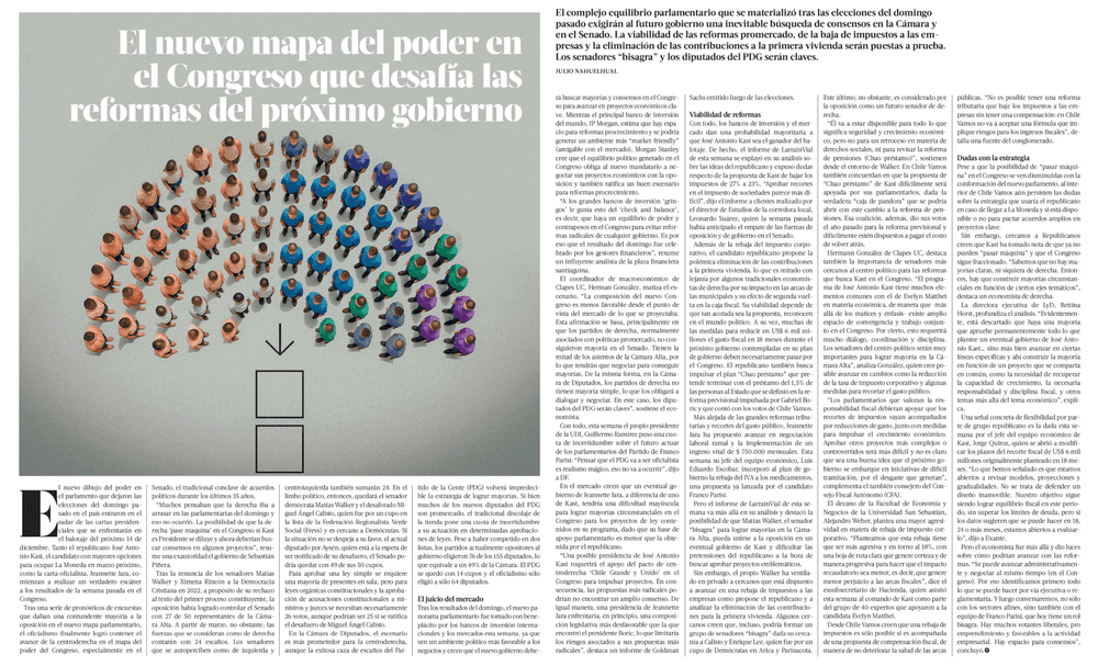 El nuevo mapa del poder en el Congreso que desafía las reformas del próximo gobierno