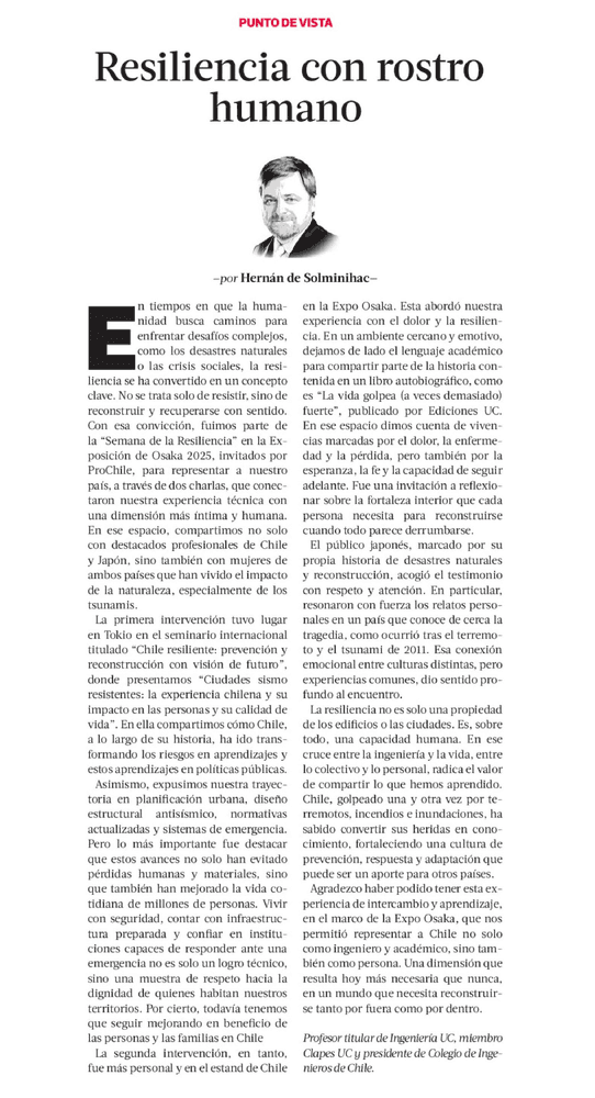 Resiliencia con rostro humano