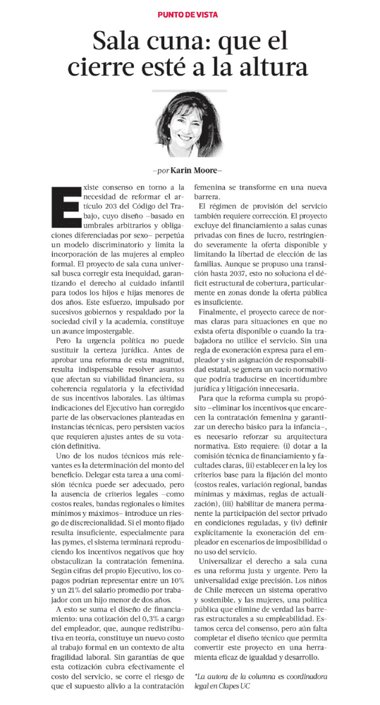 Sala cuna: que el cierre esté a la altura