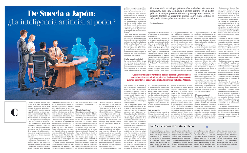 De Suecia a Japón: ¿La inteligencia artificial al poder?