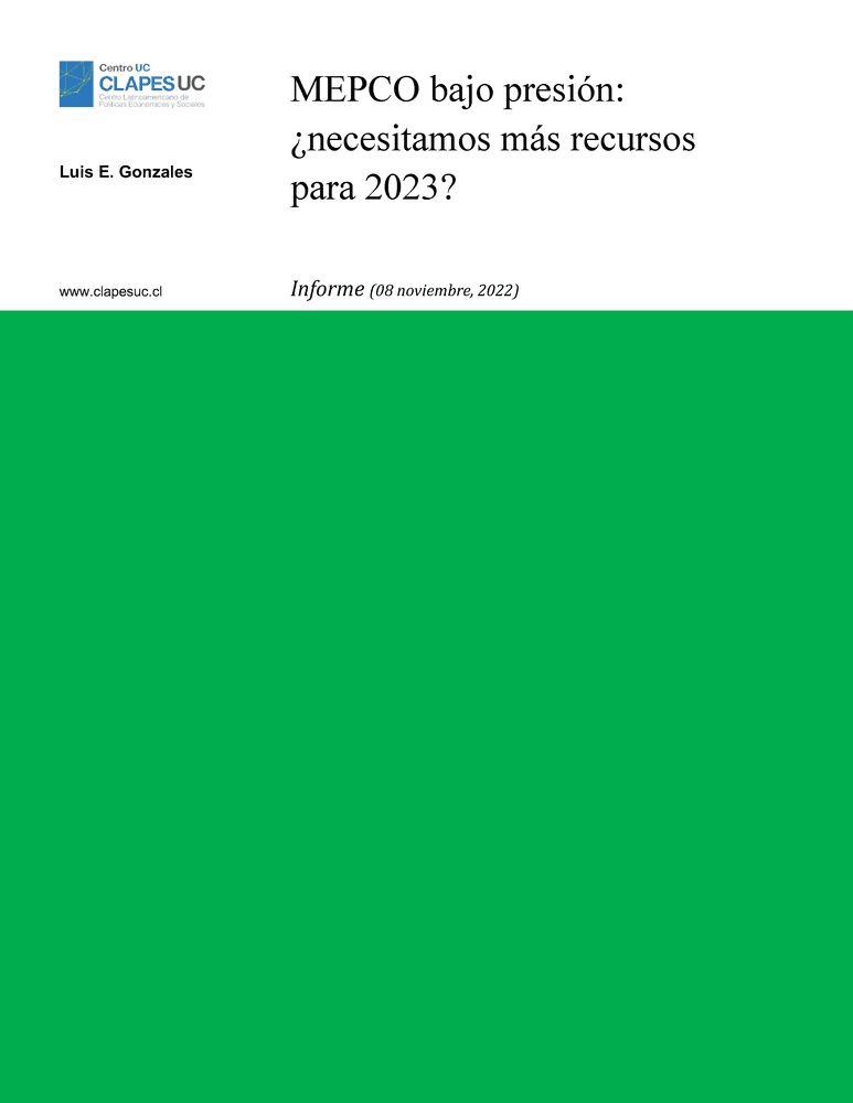 Informe: MEPCO bajo presión: ¿necesitamos más recursos para 2023? (08 noviembre 2022)