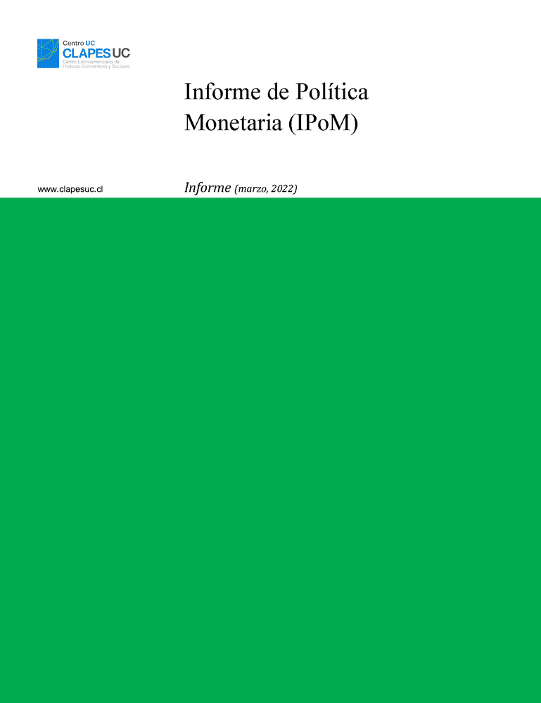Informe de Política Monetaria (IPoM)