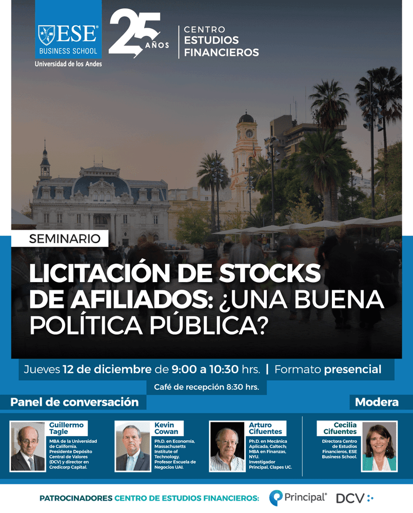 Seminario: "Licitación de stocks de afiliados: ¿una buena política pública?"